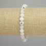 Bransoletka z adularu, gładkie kuleczki, średnica 7 mm ±, długość 18 cm ±, elastyczna