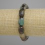 Bransoletka z brazylijskiego agatu w beczułkowym kształcie, średnica 13,5×10 mm, długość 18 cm, elastyczna