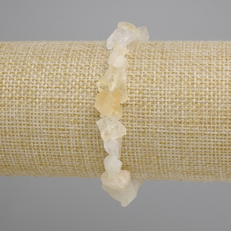 Bransoletka z nieoszlifowanego cytrynu, średnica 7–13×4–11 mm, długość 18 cm, elastyczna