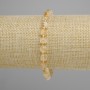 Bransoletka z fasetowanego cytrynu – kostki 5×5 mm ±, koraliki 3 mm ±, długość 18 cm ±, na elastycznej gumce