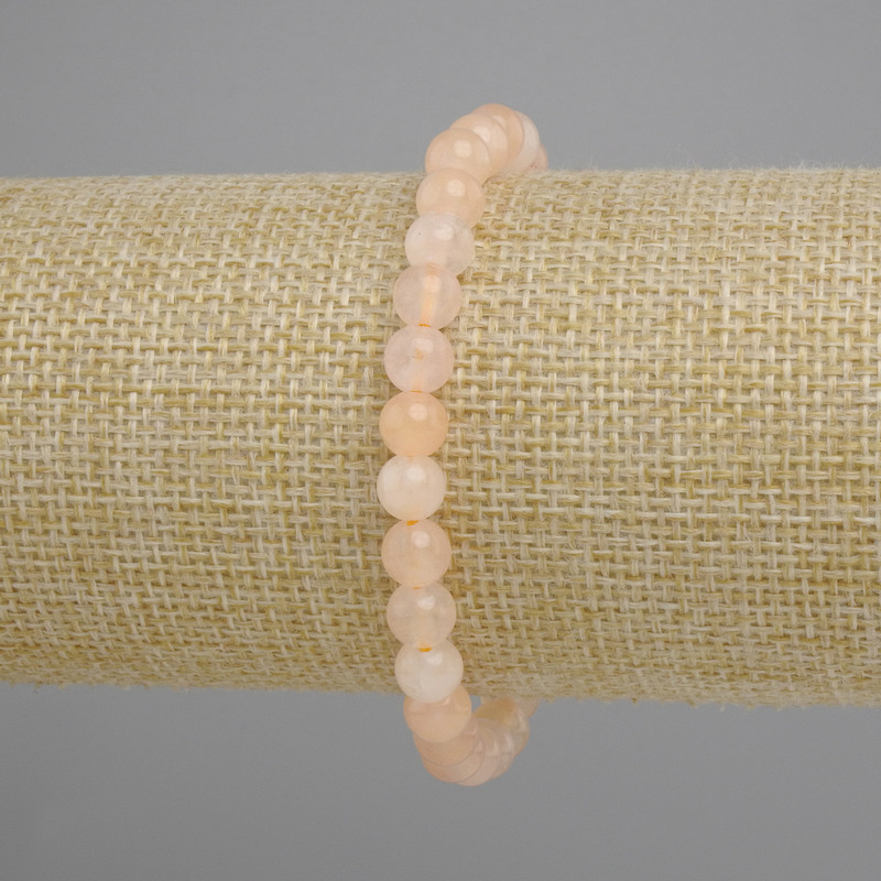 Bransoletka z cytrynem – gładkie kuleczki, średnica 6 mm ±, długość 18 cm ±, na elastycznej gumce
