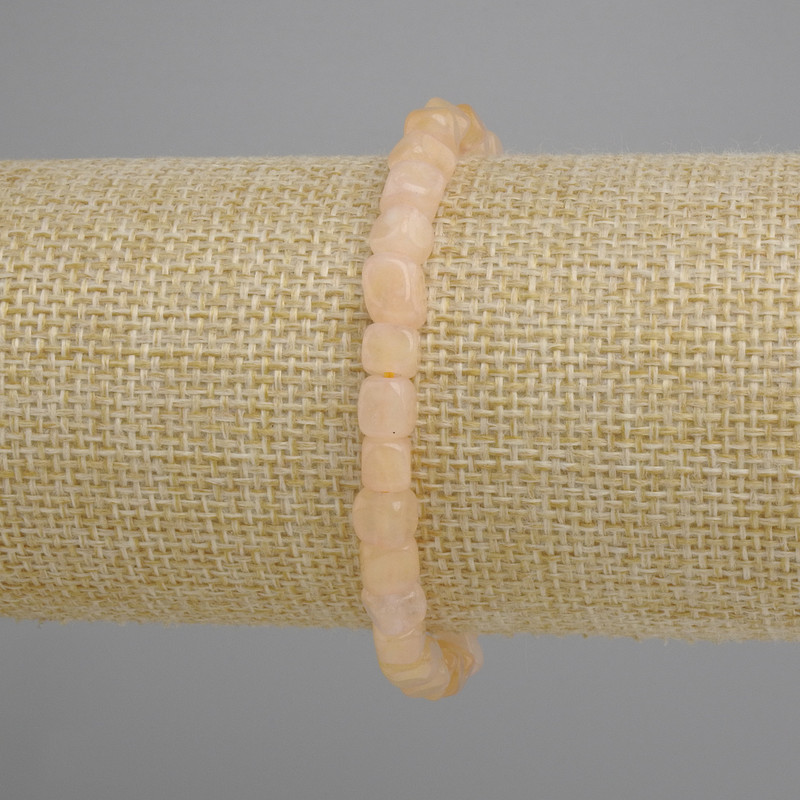 Bransoletka z cytryną w prasowanych sześcianach, średnica 5–6 mm, długość 18 cm, elastyczna