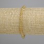 Bransoletka cytryn fasetowana kostka 4x4 mm, długość 18 cm, ± elastyczna
