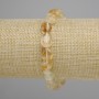 Bransoletka z cytrynem, gładzone koraliki, średnica 9-12×8-9 mm, długość 18 cm ±, na elastycznej gumce