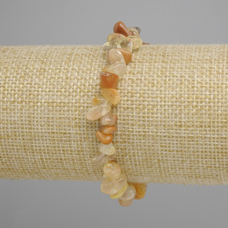 Bransoletka Cytryn drobinka, średnica 7–12×3–6 mm, długość 18 cm, elastyczna