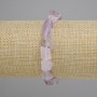 Bransoletka z nieobrobionego ametystu, średnica 6-10×8-13 mm ±, długość 18 cm ±, elastyczna