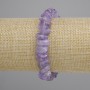 Bransoletka z ametystu w drobinkach, średnica 9-15×4-6 mm, długość 18 cm ± elastyczna