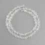 Koraliki z kryształu górskiego fasetowane, średnica 6-6,5×6 mm ±, długość 37 cm ±