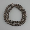 Koraliki z topazu dymnego, fasetowane, średnica około 8×7,5 mm, długość 38 cm ±