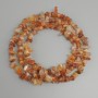 Koraliki karneol w kawałkach, średnica 6-14×4-6 mm, 5 mm ±, długość 78 mm ± na żyłce