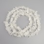 Koraliki z kryształu górskiego – drobina, średnica 8–17×4–10 mm, długość 78 cm, na żyłce