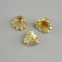 Cena za 1 szt. Końcówka jubilerska, średnica 12×8 mm ± otwór o średnicy około 1,3 mm ±, złoty kolor metalu