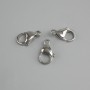 Cena za 1 szt. Zapięcie karabińkowe srebrzyste 15×8 mm