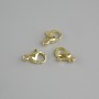 Cena za 1 szt. Zapięcie karabińczyk, średnica 15×8 mm, kolor metalu złoty