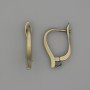 Sztyfty do kolczyków w kolorze brązu 17×3 mm, para