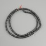 Koraliki hematytu rondelowe, 4×2 mm, długość około 40 cm
