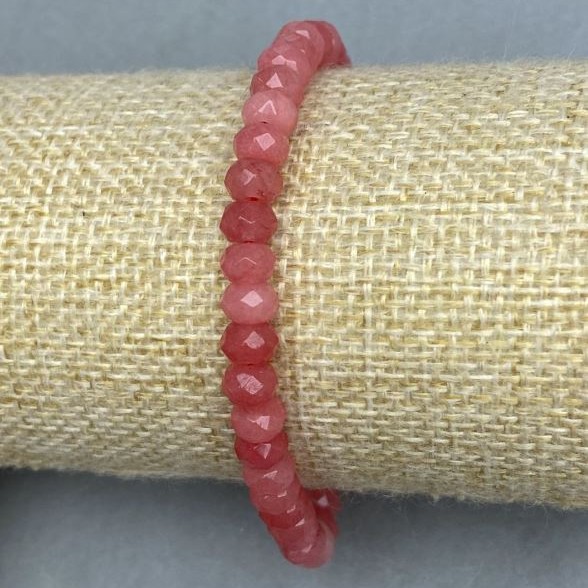 Bransoletka z fasetowanego turmalinu w kształcie rondelu, średnica 6×4 mm +/-, długość 18 cm +/- elastyczna