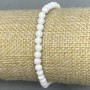 Bransoletka z agatu, gładka kulka, średnica 4 mm (±), długość 18 cm (±), na elastycznej gumce