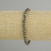 Bransoletka z pirytu — fasetowany kubik, 4×4 mm, długość ok. 18 cm, na elastycznej gumce