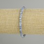 Bransoletka z fasetowanego kianitu – sześcian, średnica 4,5×4,5 mm, długość 18 cm, na elastycznej gumce