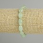 Bransoletka z jadeitu ziarenko, średnica 12,5×8 mm, długość 18 cm, elastyczna