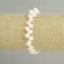 Bransoletka z pereł rzecznych, średnica 6–7×5 mm, długość 18 cm ±, elastyczna