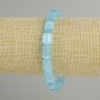 Bransoletka z niebieskiego kociego oka, cylindryczne koraliki, średnica 11×8 mm, długość 18 cm, elastyczna