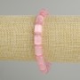 Bransoletka z różowego kociego oka — cylindryczne koraliki, średnica 11×7 mm, 5 mm ±, długość 18 cm ±, elastyczna