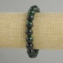 Bransoletka z zielonego tygrysiego oka, gładkie kulki, średnica 10 mm, długość 18 cm, na elastycznej gumce
