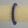 Bransoletka z niebieskim tygrysim okiem, gładkie kulki, średnica 8 mm ±, długość 18 cm ±, elastyczna