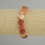 Bransoletka z agatu w kształcie serca, średnica 10 mm±, długość 18 cm±, elastyczna