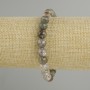 Bransoletka z agatu mechowego, gładka kulka, średnica 8,5 mm, długość 18 cm, na elastycznej gumce