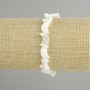 Bransoletka z masy perłowej w kształcie księżyca, średnica 12×8–9 mm, długość 18 cm, elastyczna