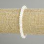 Bransoletka z masy perłowej – rondelki, średnica 6×4 mm, długość 18 cm, elastyczna