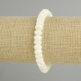 Bransoletka z masy perłowej w formie rondeli, rozmiar 8×5 mm, długość około 18 cm, elastyczna