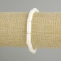 Bransoletka z cylindrów masy perłowej, średnica 15×6 mm, długość 18 cm, elastyczna