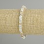 Bransoletka z muszli skarfarki w kształcie rondeli, średnica 5×1,5–2 mm, długość 18 cm, elastyczna