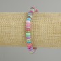 Bransoletka z muszli Skafarka rondel, średnica 6×1,5–2 mm, długość 18 cm, elastyczna