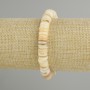 Bransoletka z muszli Skafarka rondel, średnica 9×2 mm, długość 18 cm, elastyczna