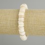 Bransoletka z muszli Skafarka rondel, średnica 10×2 mm, długość 18 cm, elastyczna