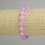 Bransoletka z lawendowego ametystu fasetowanego, średnica 8×7 mm ±, koraliki 3 mm ±, długość 18 cm ±, na elastycznej gumce