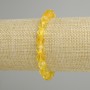 Bransoletka z cytrynem wielokątnym, średnica 8×7 mm+-, długość 18 cm+- elastyczna