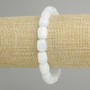 Bransoletka z akwamarynu w formie baryłki, średnica 11×8 mm, 5 mm ±, długość 18 cm ±, elastyczna
