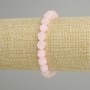 Bransoletka z różowego kwarcu, fasetowane kuleczki, średnica 8×7 mm, długość ok. 18 cm, elastyczna