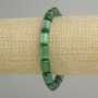 Bransoletka z zielonego kociego oka — cylindryczne koraliki 11×7,5 mm, długość ok. 18 cm, elastyczna