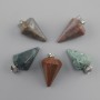 Wisiorek – Wahadło z agatu mechowego 28×20×14 mm+