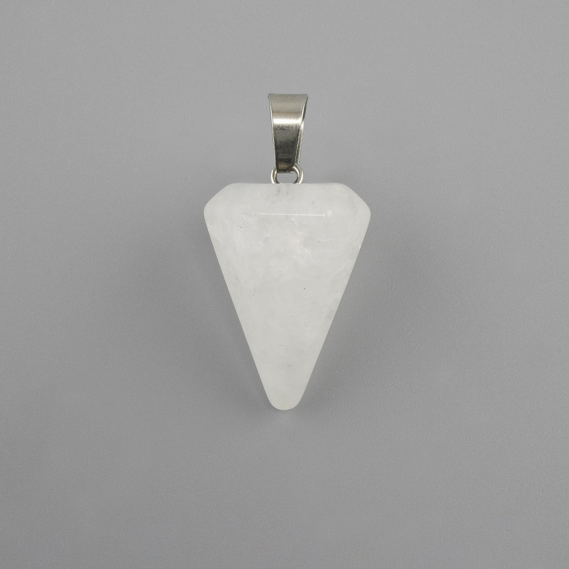 Wisiorek-wahadło z kryształu górskiego 28×20×14 mm+