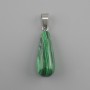 Wisiorek Kropla Malachit 10x26x36mm+