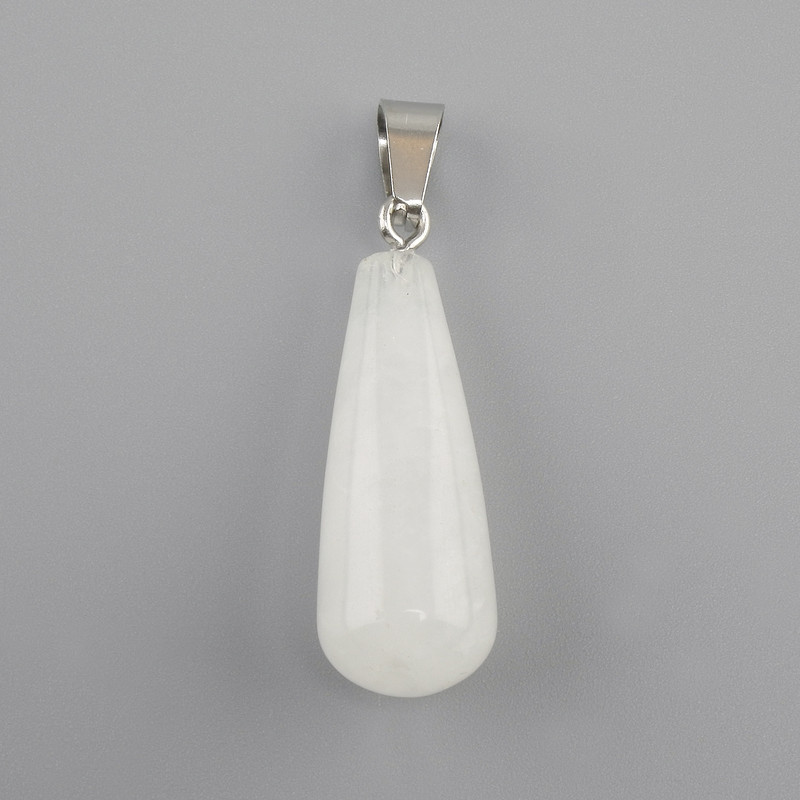 Wisiorek Kropla z górskiego kryształu 10×26×36 mm+