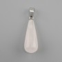 Wisiorek Kropla z różowego kwarcu 10×26×36 mm+